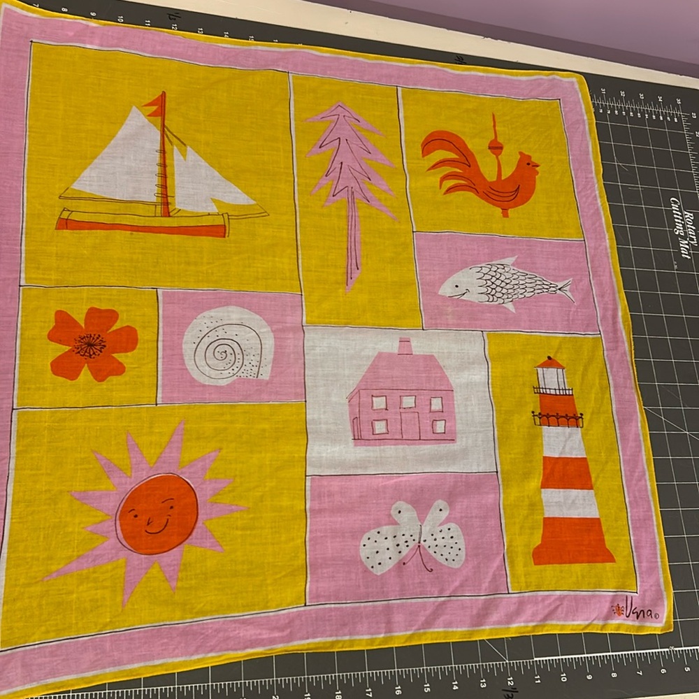 Vintage Vera Newman Scarf cotton